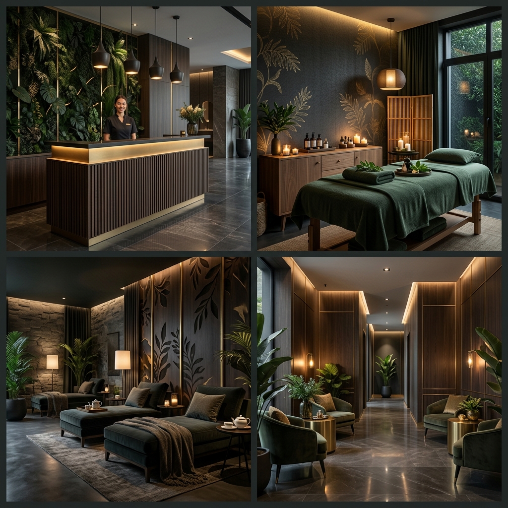 A.J. Wellness actual 5-star ratings compiled rooms collage